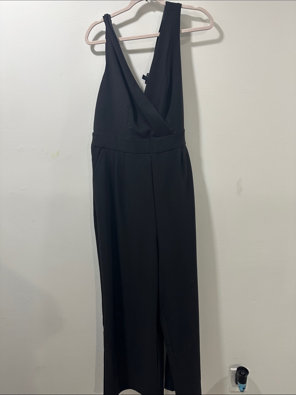 torrid Black V-Neck Wide Leg Jumpsuit